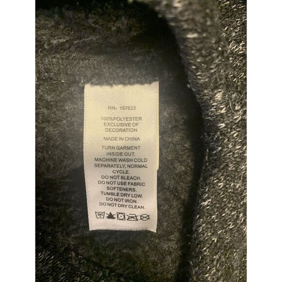 Eddie Bauer XXL Outdoor Hooded Sweatshirt Jacket Black Casual Fall Winter - Picture 8 of 8